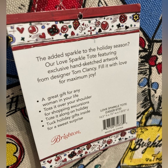 Brighton Love Sparkle Tote - NWT - Picture 4 of 10